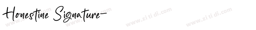 Honestine Signature字体转换